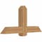 Ekena Millwork Eugene Smooth Timber Gable Bracket, Western Red Cedar, 48"W x 24"H x 5 1/2"D x 5 1/2"F, 12/12 Pitch GBW048X24X0606EUG00SWR - alternate 3